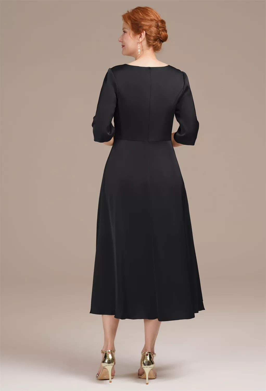 AW Zephyrine Black Metallic  Mother of the Bride Dresses